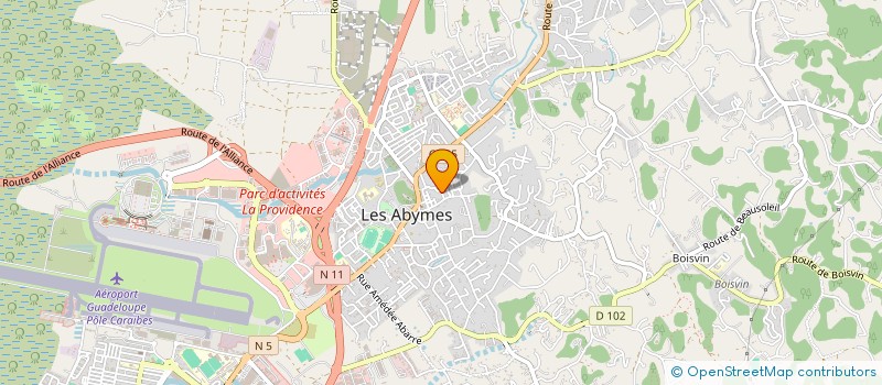 localisation de l'entreprise 64 RUE DU LIEUTENANT GEORGES KEISER à LES ABYMES