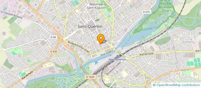 localisation de l'entreprise 64 RUE VILLEBOIS MAREUIL à SAINT-QUENTIN