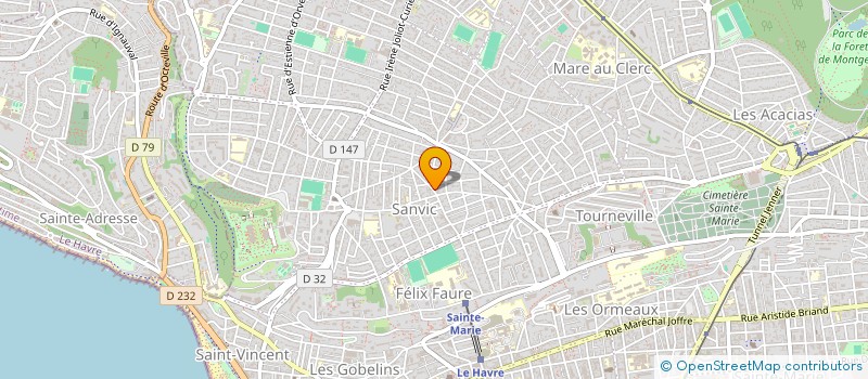 localisation de l'entreprise 64 SADI CARNOT à LE HAVRE