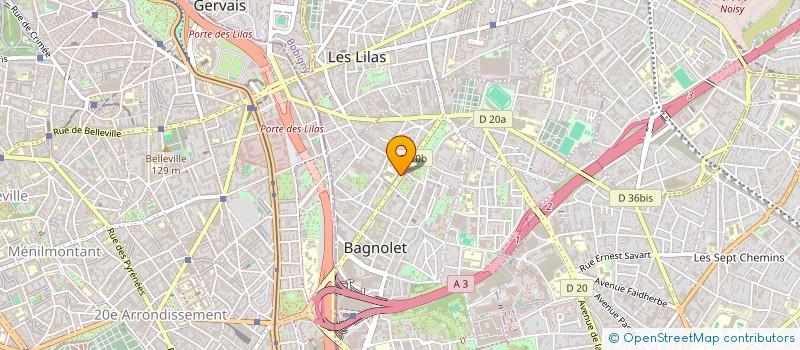 localisation de l'entreprise 64X2 PIERRE ROMAIN à BAGNOLET