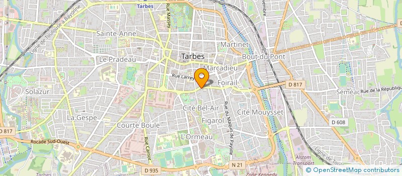 localisation de l'entreprise 65 AUTO ASSISTANCE à TARBES
