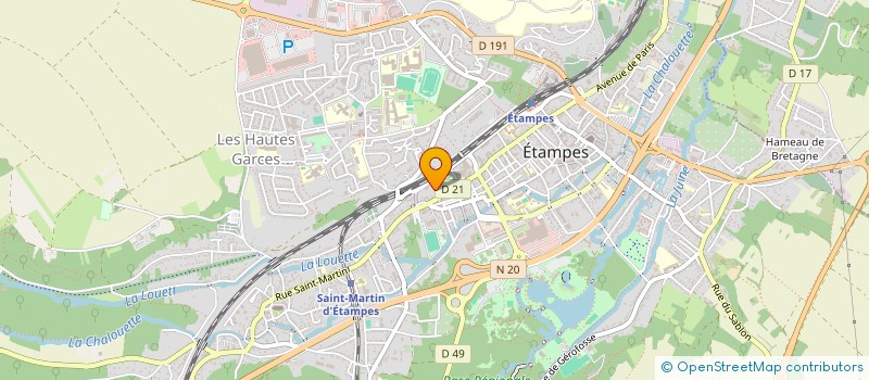 localisation de l'entreprise 65 BD HENRI IV 91 ETAMPES à ETAMPES