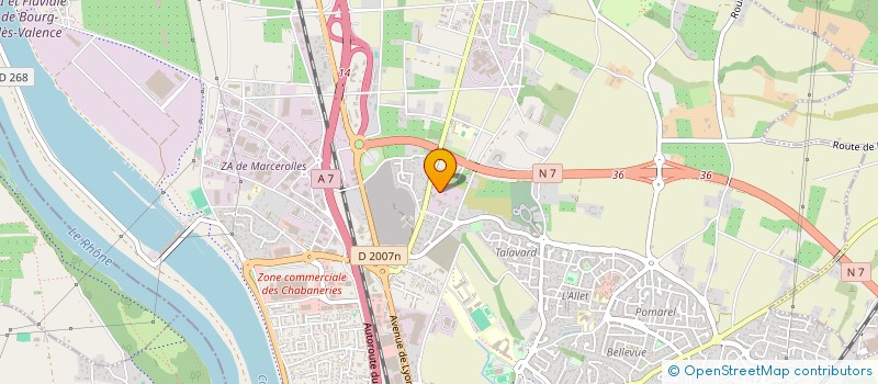 localisation de l'entreprise 656 JD  BOURG-LES-VALENCE