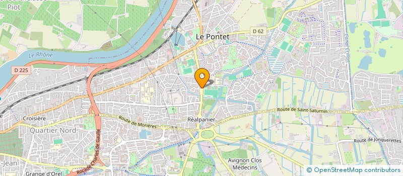 localisation de l'entreprise 66 FAUBOURG DE LA ROCHEBELLE  LE PONTET