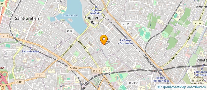 localisation de l'entreprise 66 RUE DES THERMES  ENGHIEN-LES-BAINS