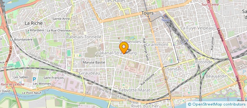 localisation de l'entreprise 67 DUPLESSIS  TOURS