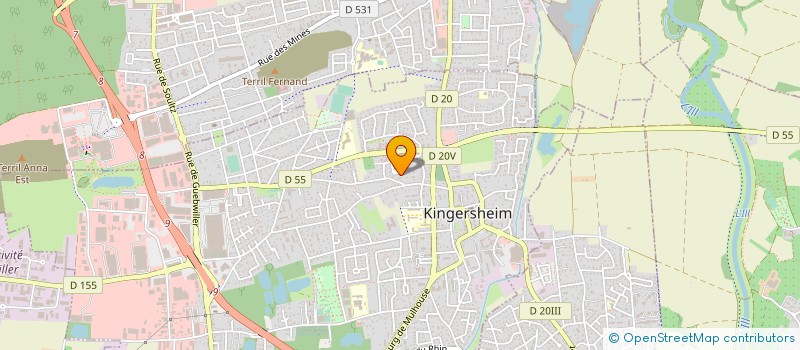 localisation de l'entreprise 68 FRANCE COURSES à KINGERSHEIM