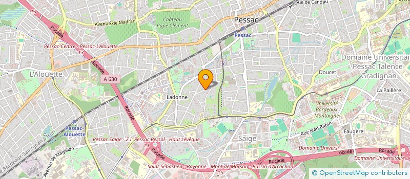 localisation de l'entreprise 68 RUE ALPHONSE DAUDET  PESSAC