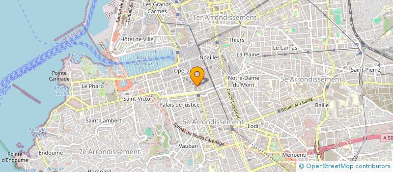 localisation de l'entreprise 68 RUE PARADIS à MARSEILLE