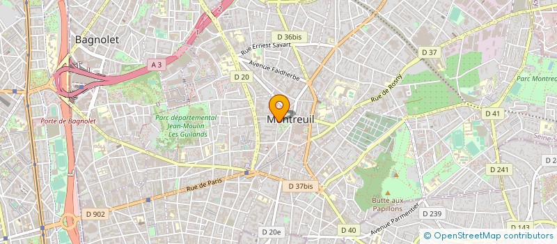 localisation de l'entreprise 69 à MONTREUIL