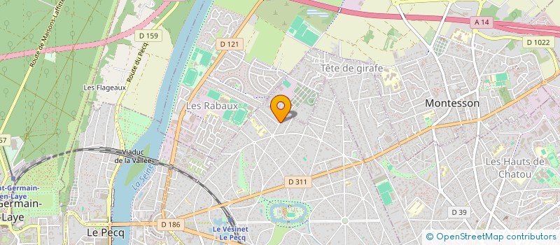 localisation de l'entreprise 69.71 FM  LE VESINET