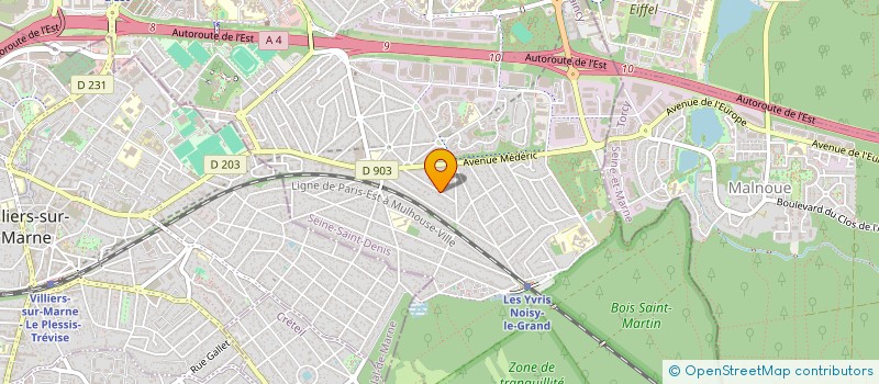 localisation de l'entreprise 6A  NOISY-LE-GRAND