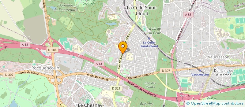 localisation de l'entreprise 6A2I FORMATIONS  LA CELLE-SAINT-CLOUD