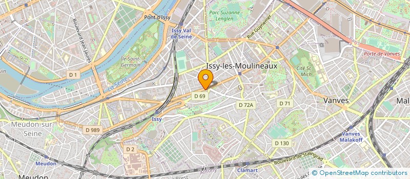 localisation de l'entreprise 6CO à ISSY-LES-MOULINEAUX