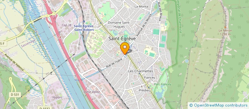 localisation de l'entreprise 6D  SAINT-EGREVE
