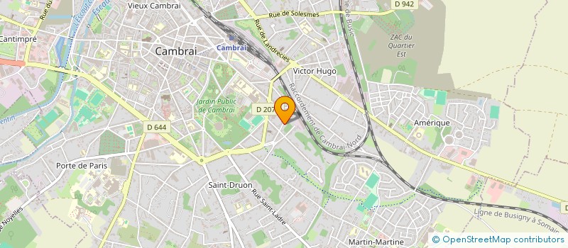 localisation de l'entreprise 6D HOLDING à CAMBRAI