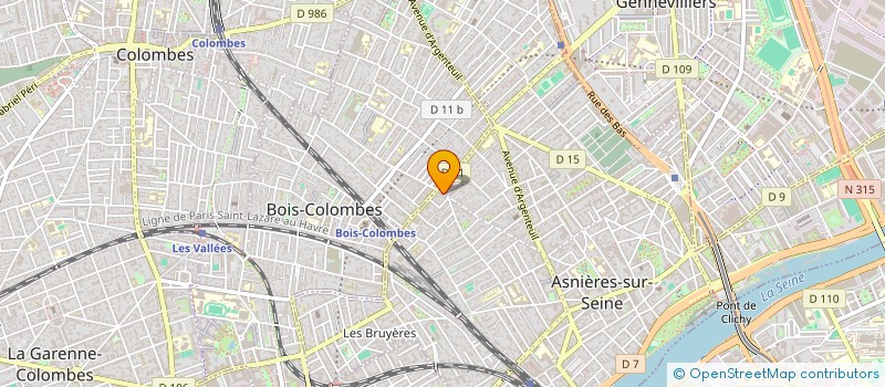 localisation de l'entreprise 6DERLI-SERVICES  ASNIERES-SUR-SEINE