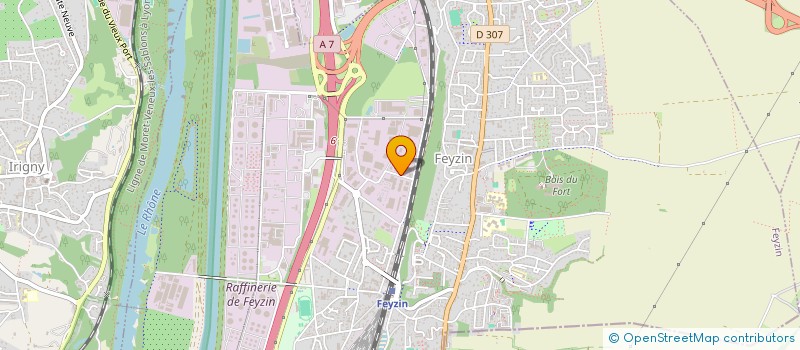 localisation de l'entreprise 6EME SENS  FEYZIN