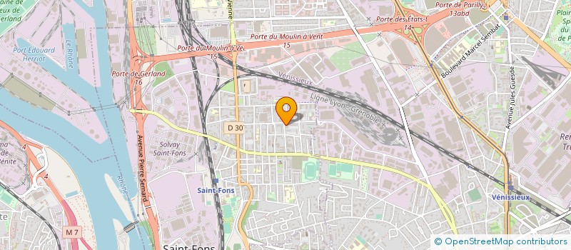 localisation de l'entreprise 6G MARKET  SAINT-FONS