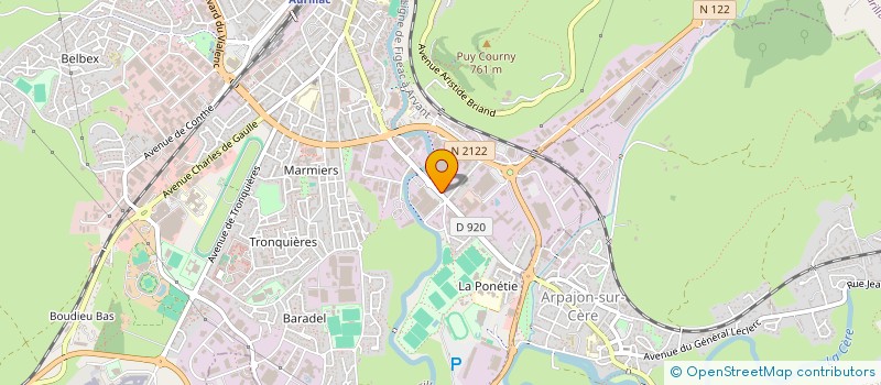 localisation de l'entreprise 6G RESTAURATION FRANCE à AURILLAC