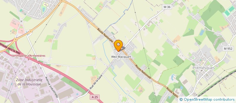 localisation de l'entreprise 6GE - LEVEUGLE DEVELOPPEMENT  ARMENTIERES