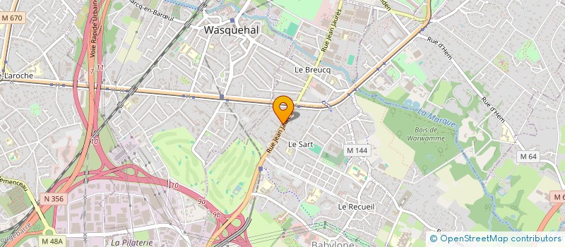 localisation de l'entreprise 6HAT à VILLENEUVE-D'ASCQ