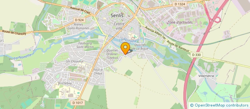 localisation de l'entreprise 6N-4S  SENLIS