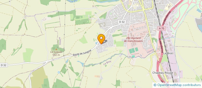 localisation de l'entreprise 6S INVESTISSEMENTS  ISSOIRE