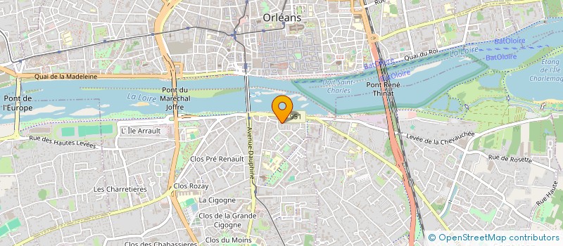localisation de l'entreprise 6TI à ORLEANS