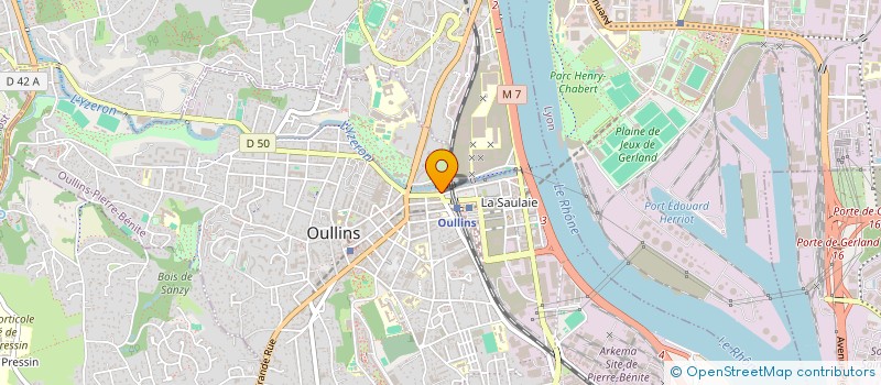 localisation de l'entreprise 6TM SONS  OULLINS-PIERRE-BENITE