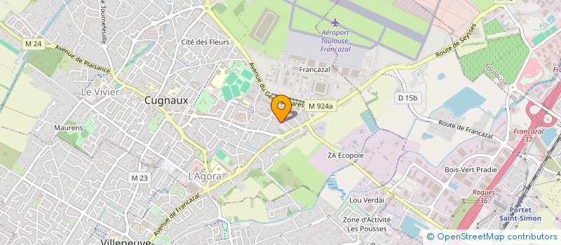 localisation de l'entreprise 7 CARAMAN  CUGNAUX