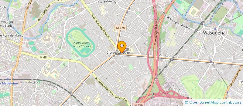 localisation de l'entreprise 7 CHEMIN DES ROMAINS à MARCQ-EN-BARŒUL