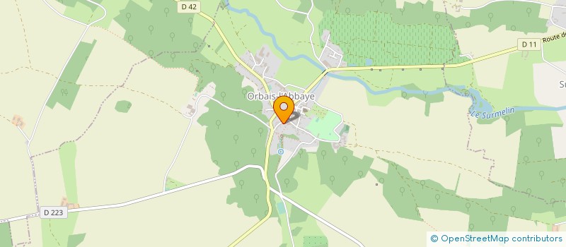 localisation de l'entreprise 7 CHEMIN DU MOULIN DE LA VILLE  ORBAIS-L'ABBAYE