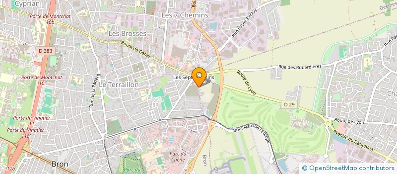 localisation de l'entreprise 7 CHEMINS AUTO  CHASSIEU