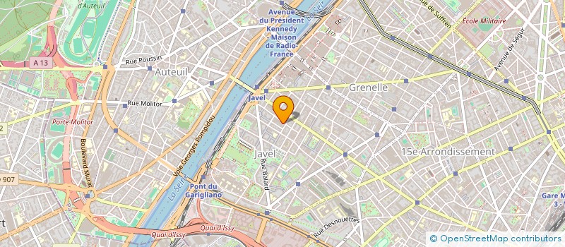 localisation de l'entreprise 7 COM à PARIS