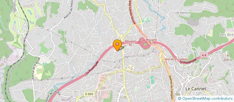 localisation de l'entreprise 7 ETOILES à MOUGINS