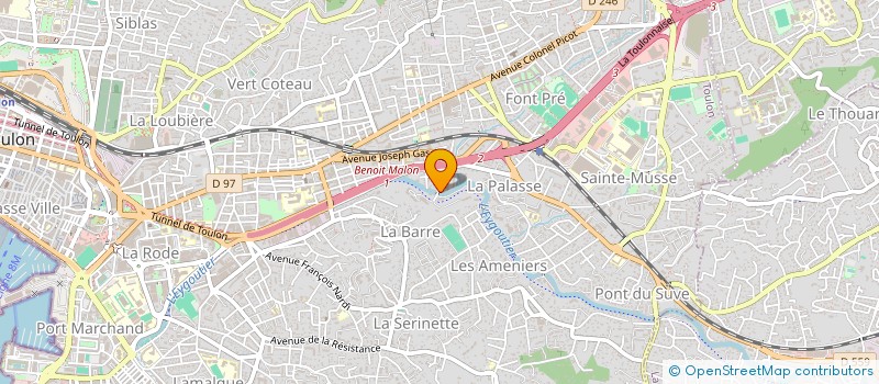 localisation de l'entreprise 7 ID PACA à TOULON