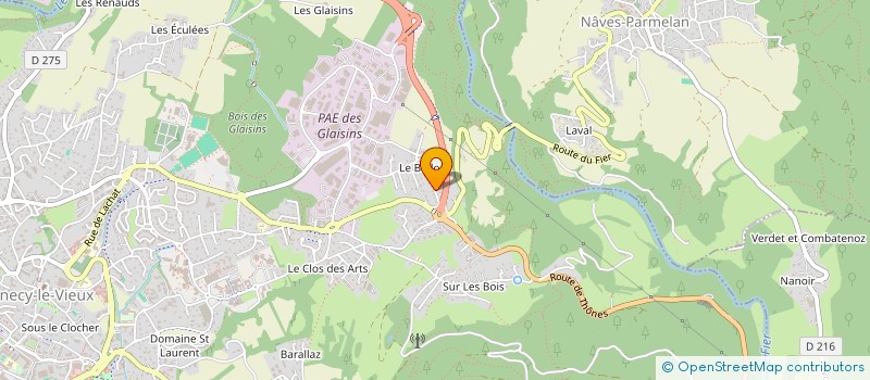 localisation de l'entreprise 7 IMPROBABLE à ANNECY