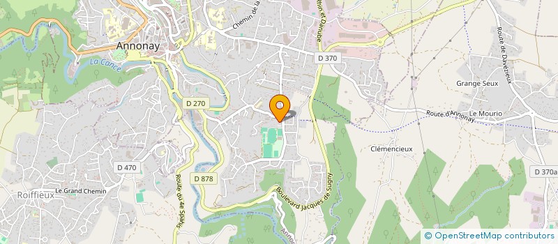 localisation de l'entreprise 7 INVEST  ANNONAY