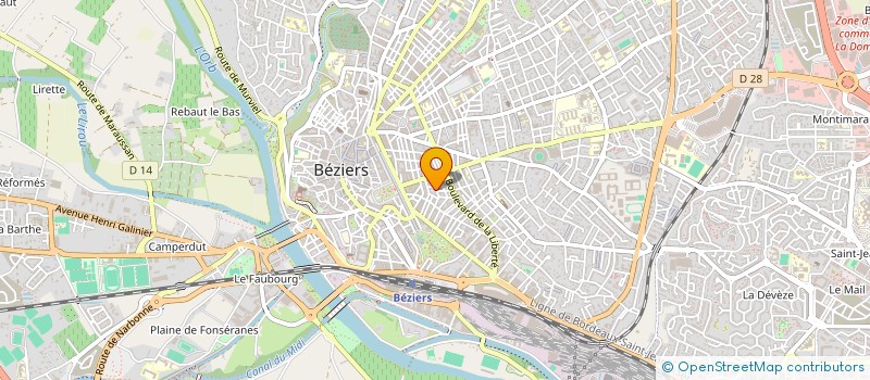 localisation de l'entreprise 7 M (SYNDICAT PROFESSIONNEL)  BEZIERS