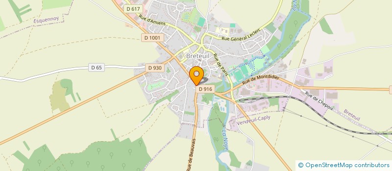 localisation de l'entreprise 7 PIZZA  BRETEUIL