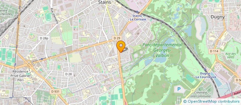 localisation de l'entreprise 7 PIZZA SAINT-OUEN  STAINS