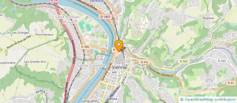 localisation de l'entreprise 7 PLACE SAINT LOUIS  VIENNE