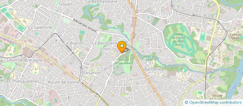 localisation de l'entreprise 7 RUE DE GUINGAMP à ORVAULT