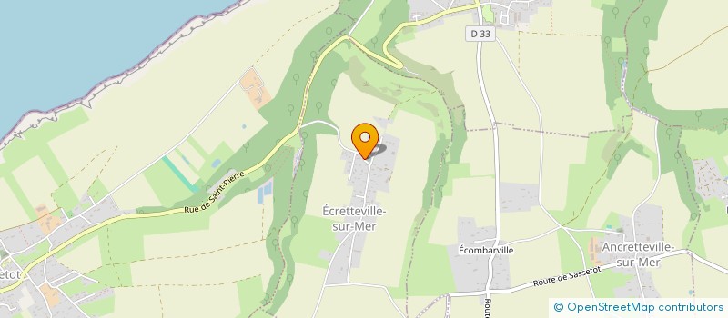 localisation de l'entreprise 7 RUE DE LA MER  ECRETTEVILLE-SUR-MER