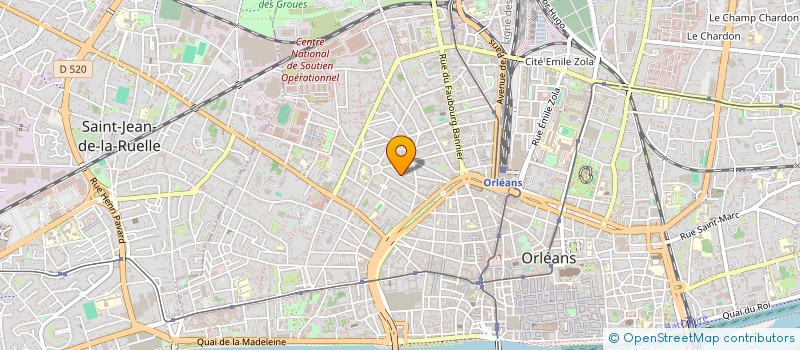 localisation de l'entreprise 7 RUE DU CLOS DES VENELLES  ORLEANS