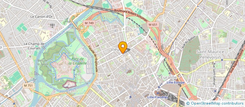 localisation de l'entreprise 7 RUE DU PONT NEUF à LILLE