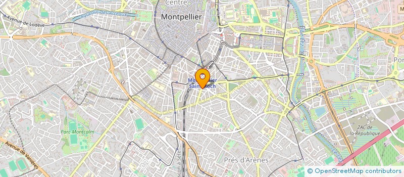 localisation de l'entreprise 7 RUE FREDERIC PEYSSON à MONTPELLIER