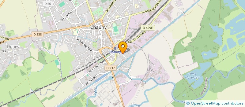 localisation de l'entreprise 7 RUE LELEU CHAUNY  CHAUNY