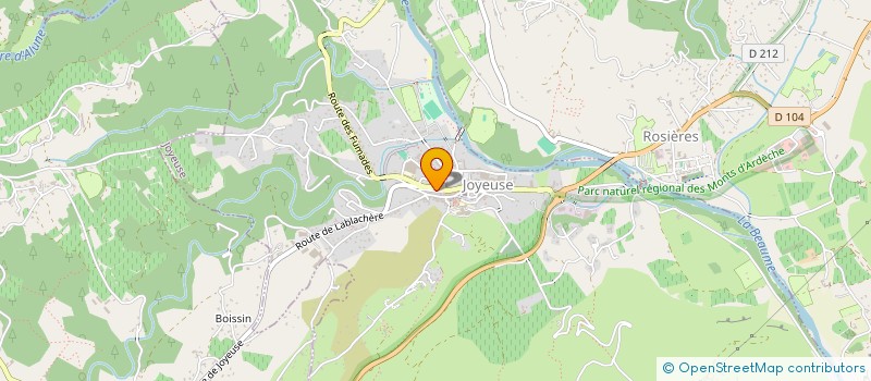 localisation de l'entreprise 7 SERVICES à JOYEUSE